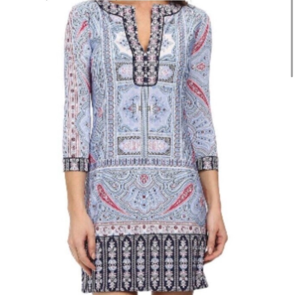 BCBG Hayden Paisley Tunic Dress- SM